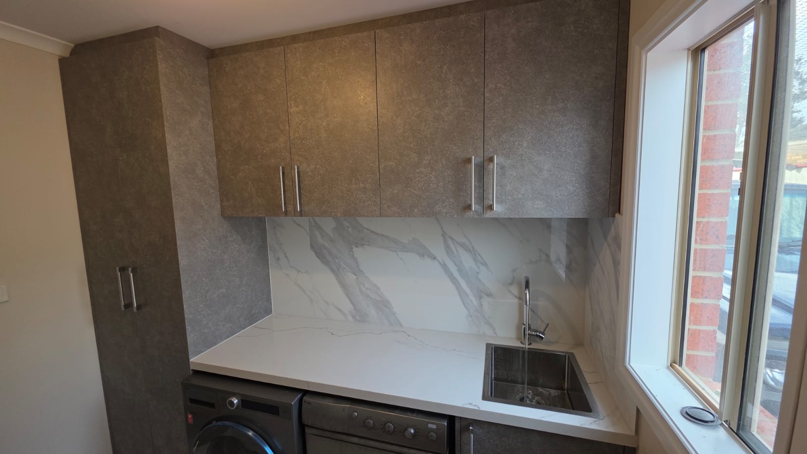 Laundry cabinetry and storage